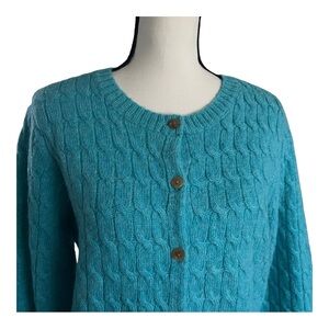 Vintage Appleseed 100% Wool Sweater Cardigan. Size M